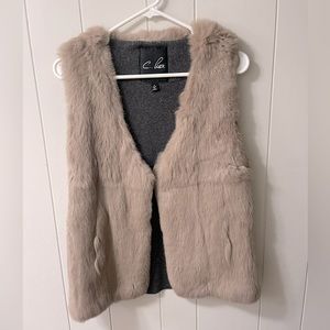 C Luce Faux Fur Vest